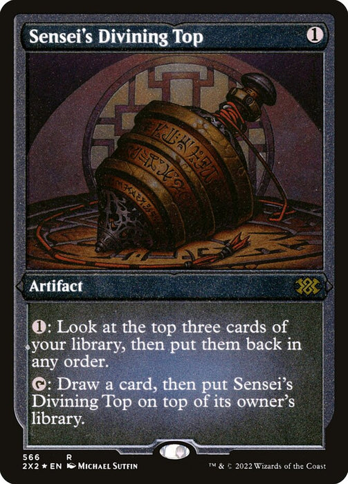 Sensei's Divining Top - Etched - Inverted - Etched (Foil)