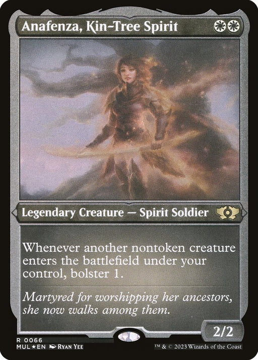 Anafenza, Kin-Tree Spirit - Etched - Inverted - Legendary - Etched (Foil)