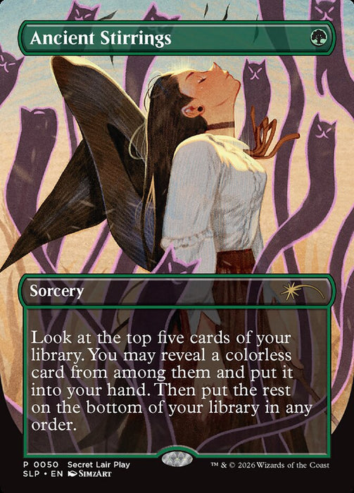 Ancient Stirrings - Borderless - Full Art - Inverted