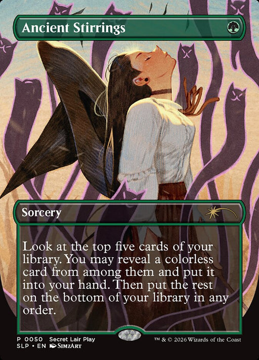 Ancient Stirrings - Borderless - Full Art - Inverted (Foil)