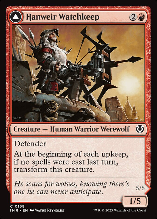 Hanweir Watchkeep // Bane of Hanweir (Foil)