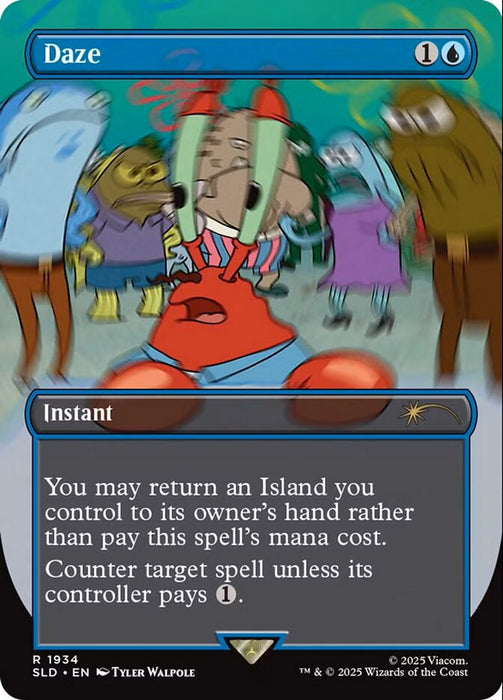 Daze - Borderless - Full Art - Inverted (Foil)