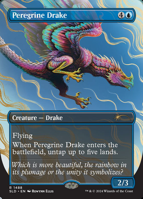 Peregrine Drake - Borderless - Full Art - Inverted