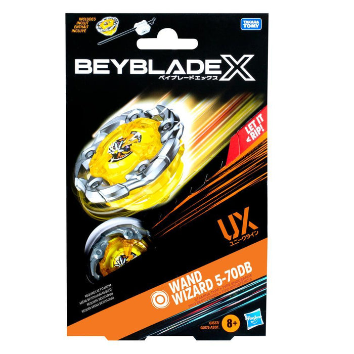 Beyblade X - Wand Wizard 5-70DB UX Starter Top and Launcher Hasbro