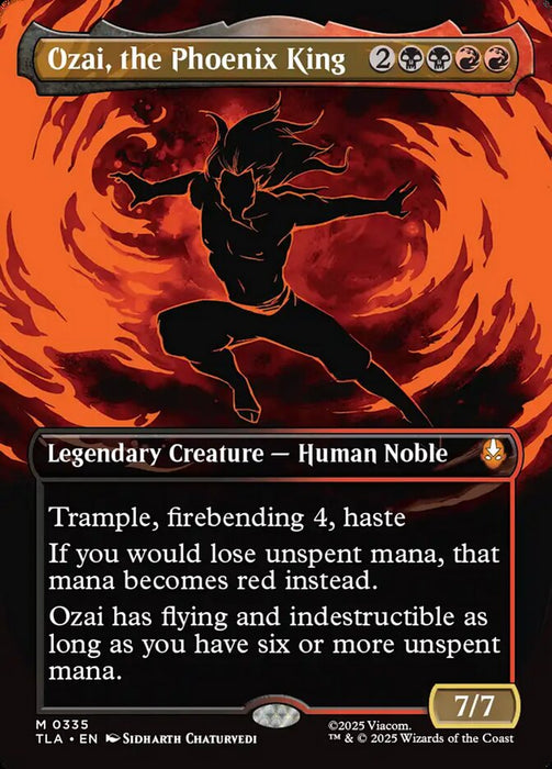 Ozai, the Phoenix King - Borderless - Full Art - Inverted - Legendary (Foil)