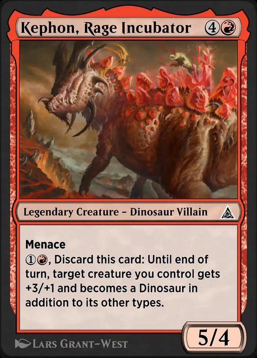 Kephon, Rage Incubator - Stegron the Dinosaur Man - Legendary