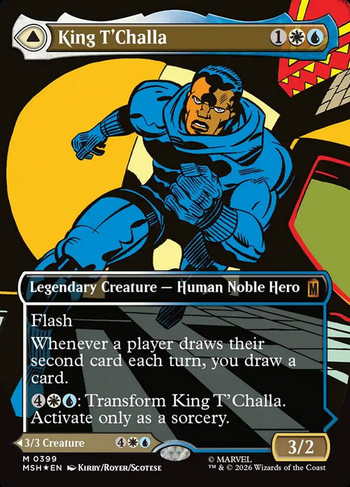 King T'Challa // Black Panther, Hope Enduring - Borderless - Inverted - Legendary (Foil)