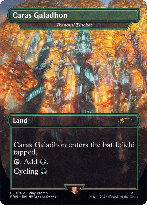 Caras Galadhon - Tranquil Thicket - Borderless - Full Art - Inverted