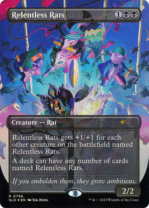 Relentless Rats - Borderless - Full Art - Inverted (Foil)