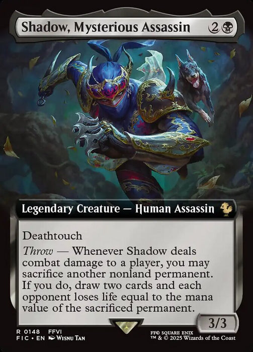 Shadow, Mysterious Assassin - Extended Art - Legendary