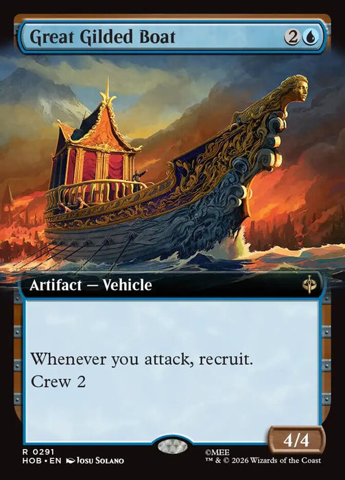 Great Gilded Boat - Extended Art
