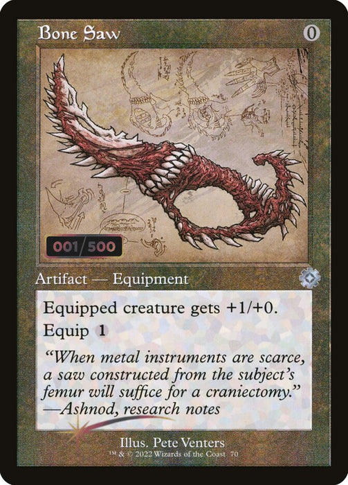Bone Saw - Retro Frame (Foil)