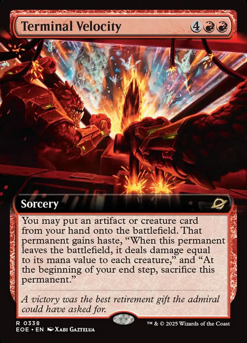 Terminal Velocity - Extended Art (Foil)