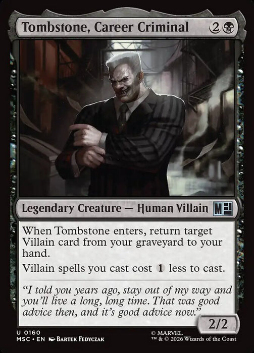 Tombstone, Career Criminal - Legendary - Surge Foil