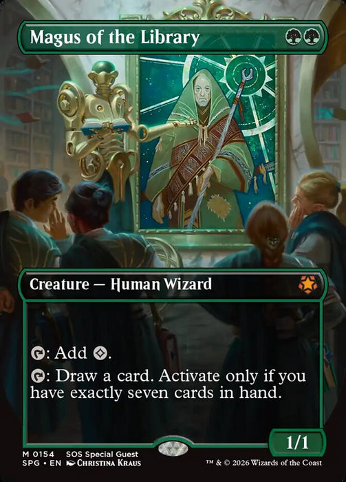 Magus of the Library - Borderless - Inverted (Foil)