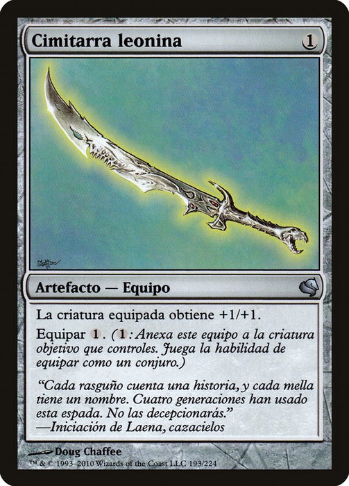 Cimitarra leonina - Leonin Scimitar