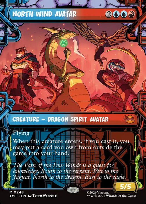 North Wind Avatar - Borderless - Inverted - Showcase (Foil)
