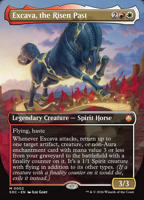 Excava, the Risen Past - Borderless - Full Art - Inverted - Legendary (Foil)