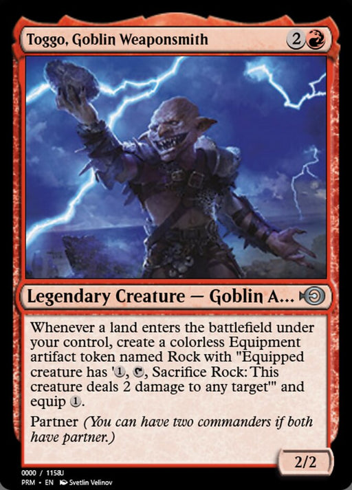 Toggo, Goblin Weaponsmith - Legendary (Foil)