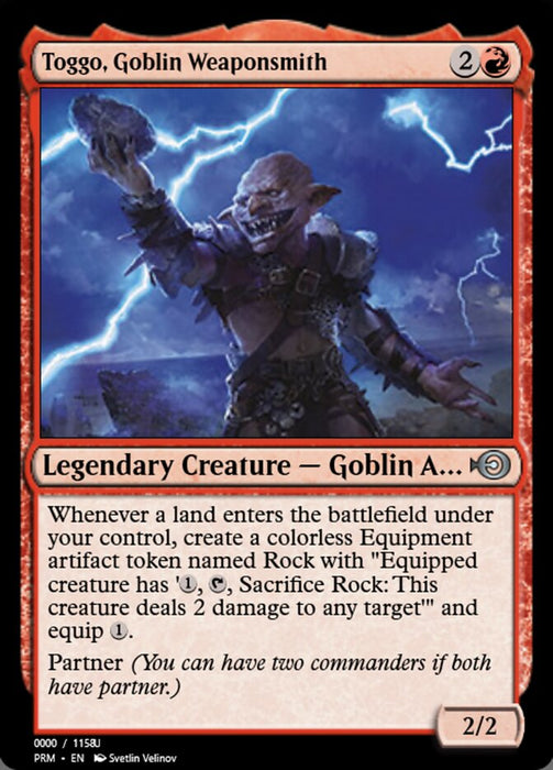 Toggo, Goblin Weaponsmith - Legendary