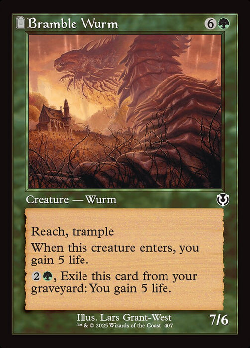 Bramble Wurm - Retro Frame (Foil)