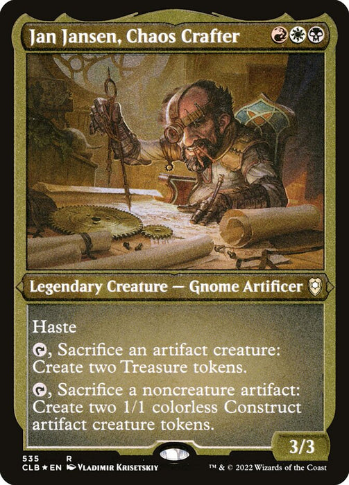 Jan Jansen, Chaos Crafter - Etched - Inverted - Legendary - Etched (Foil)
