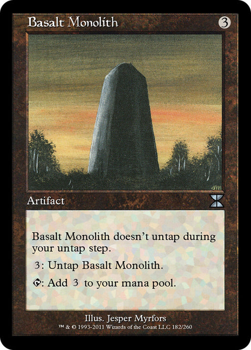Basalt Monolith - Retro Frame (Foil)