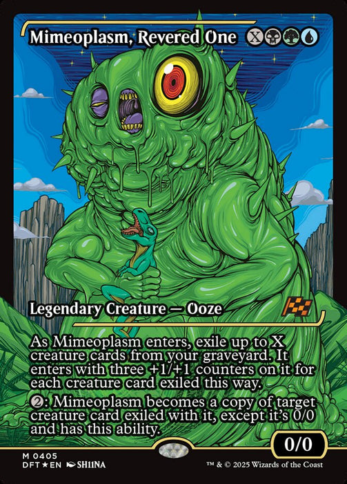 Mimeoplasm, Revered One - Full Art - Showcase - Legendary - Inverted (Foil)
