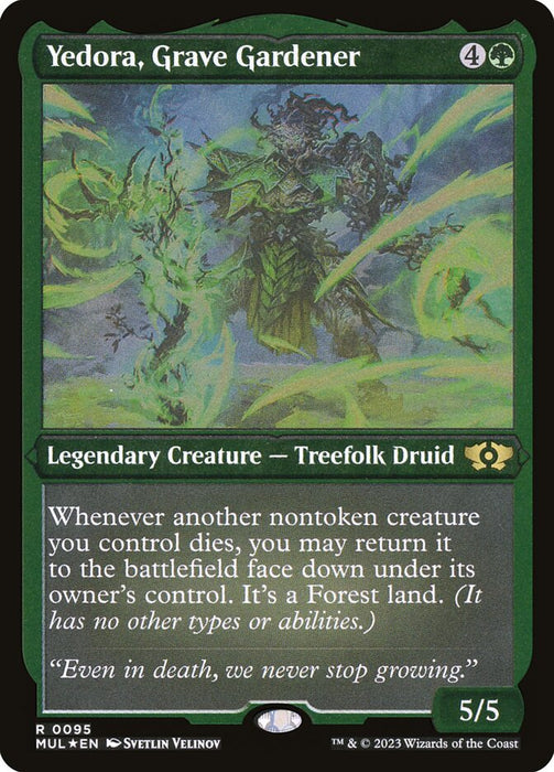 Yedora, Grave Gardener - Etched - Inverted - Legendary - Etched (Foil)