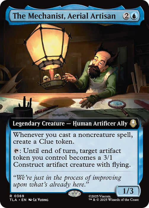 The Mechanist, Aerial Artisan - Extended Art - Legendary (Foil)