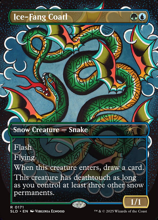 Ice-Fang Coatl - Borderless - Inverted (Foil)