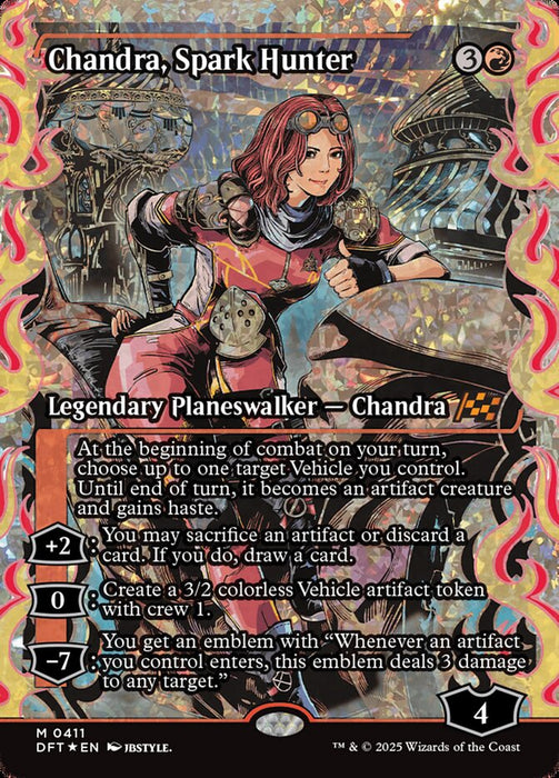 Chandra, Spark Hunter - Full Art - Showcase - Inverted (Foil)