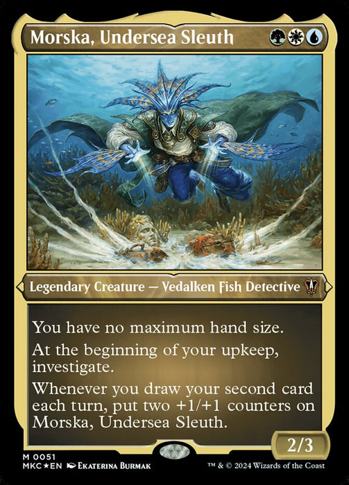 Morska, Undersea Sleuth - Etched - Inverted - Legendary - Etched (Foil)