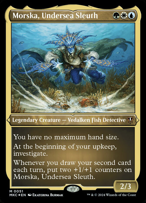 Morska, Undersea Sleuth - Etched - Inverted - Legendary - Etched (Foil)