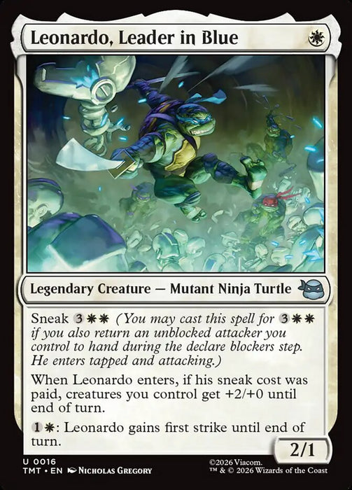 Leonardo, Leader in Blue - Legendary (Foil)