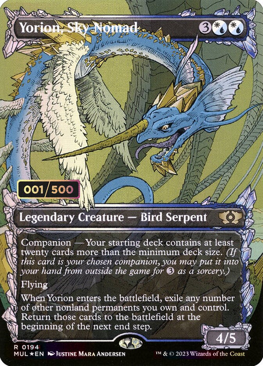 Yorion, Sky Nomad - Borderless - Full Art - Inverted - Legendary - Showcase (Foil)
