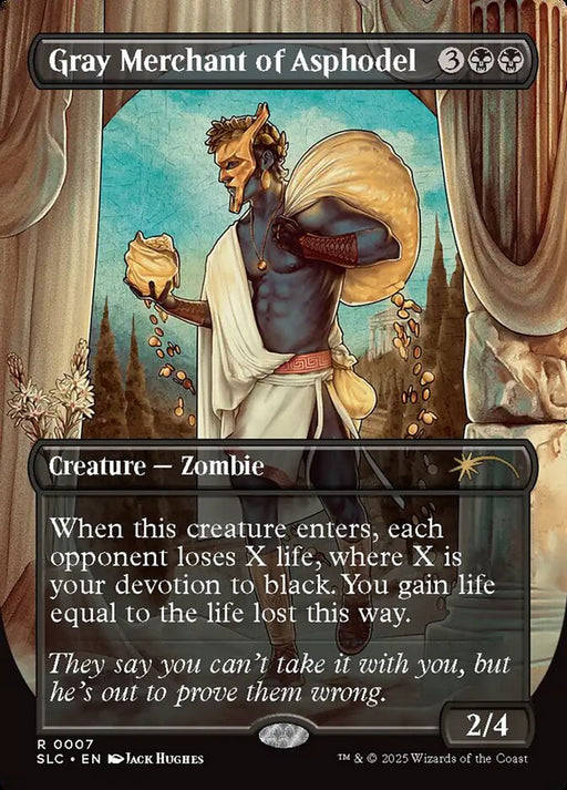 Gray Merchant of Asphodel - Borderless - Full Art - Inverted