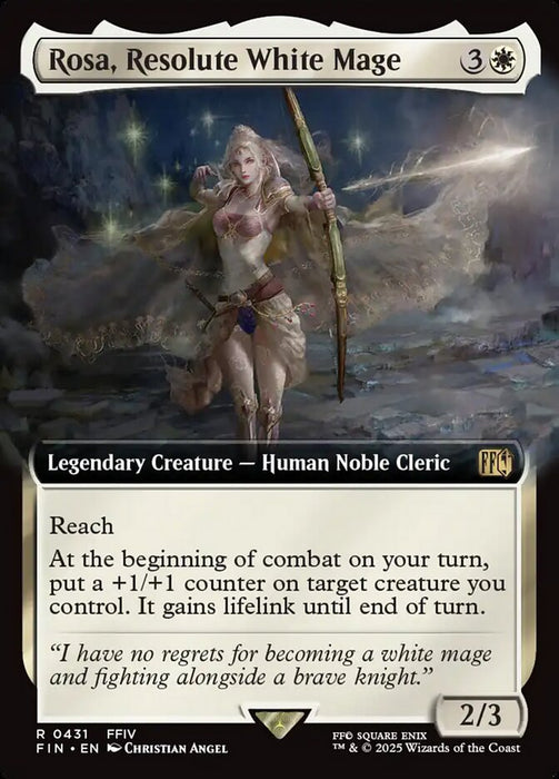 Rosa, Resolute White Mage - Legendary - Extended Art (Foil)