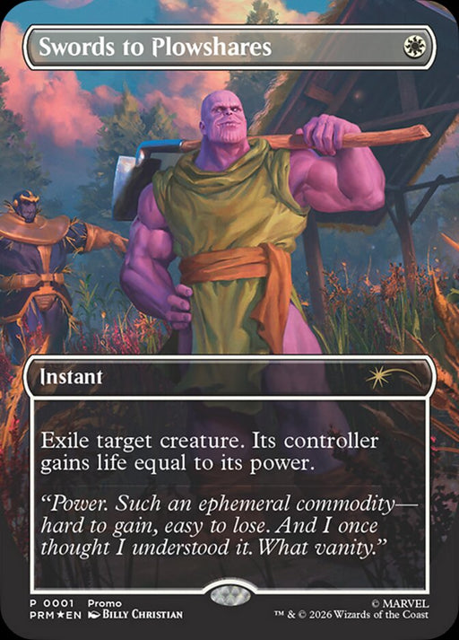 Swords to Plowshares - Borderless - Full Art - Inverted (Foil)
