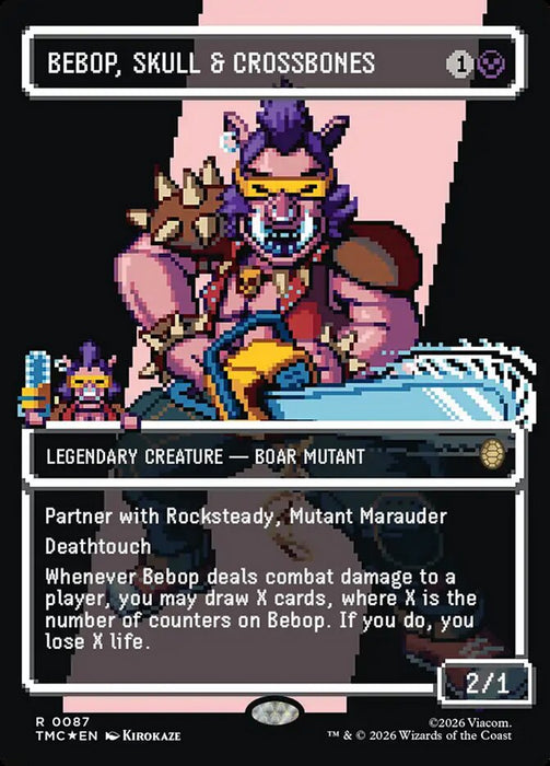 Bebop, Skull & Crossbones - Borderless - Full Art - Inverted - Legendary (Foil)