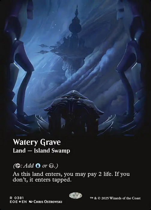 Watery Grave - Borderless - Extended Art (Foil)