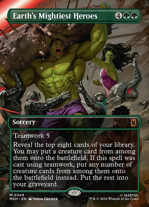 Earth's Mightiest Heroes - Borderless - Inverted (Foil)