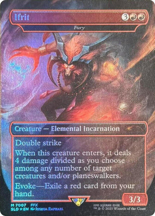 Ifrit - Fury - Borderless - Full Art - Inverted (Foil)