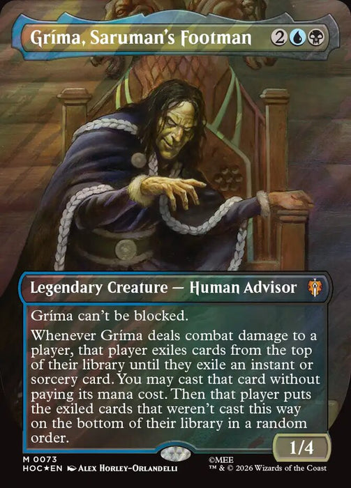 Gríma, Saruman's Footman - Borderless - Surge Foil (Foil)