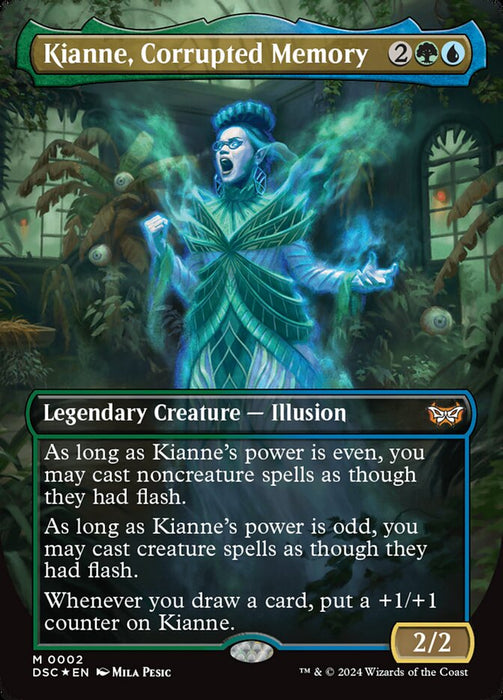 Kianne, Corrupted Memory - Borderless - Full Art - Inverted - Legendary