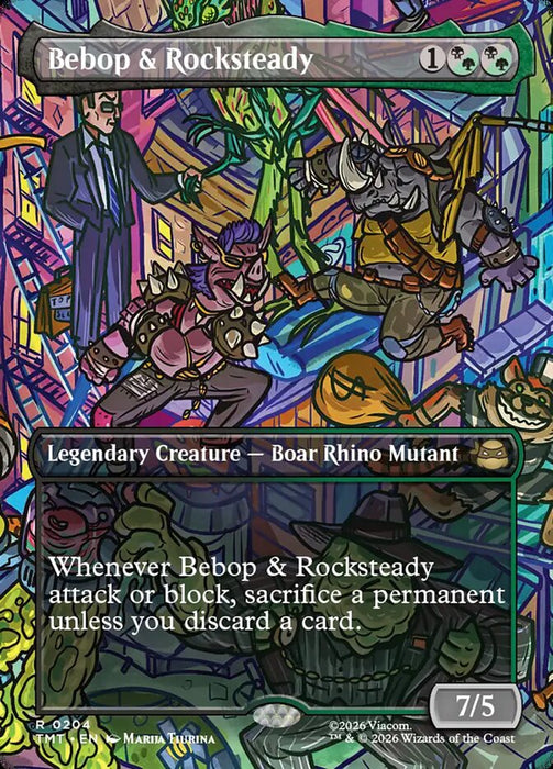 Bebop & Rocksteady - Full Art - Inverted - Legendary (Foil)