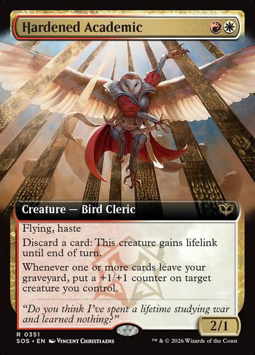 Hardened Academic - Extended Art (Foil)