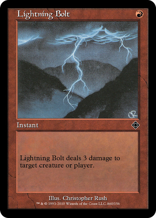 Lightning Bolt - Retro Frame