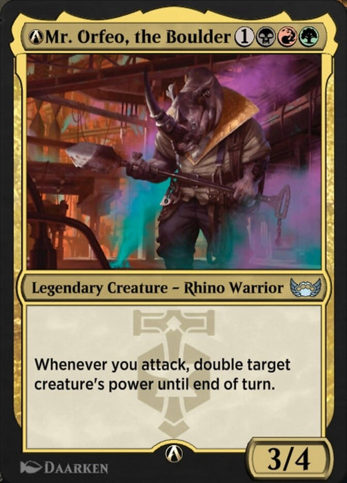 A-Mr. Orfeo, the Boulder - Legendary