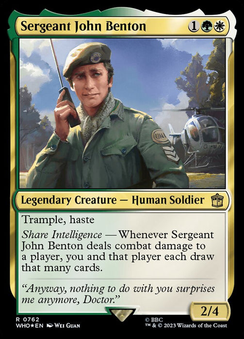 Sergeant John Benton - Legendary - Surge Foil (Foil)